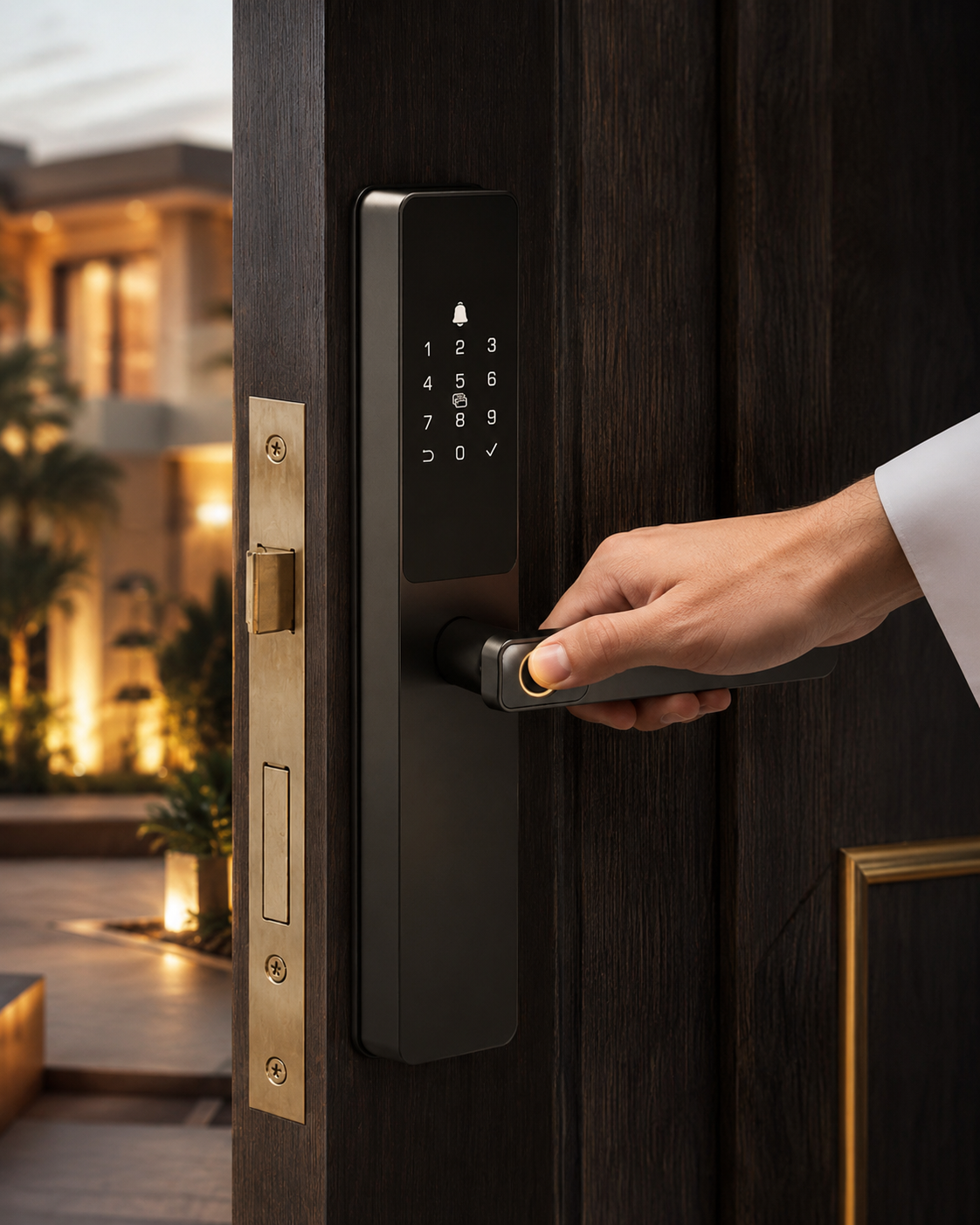Fingerprint access on a smart door lock