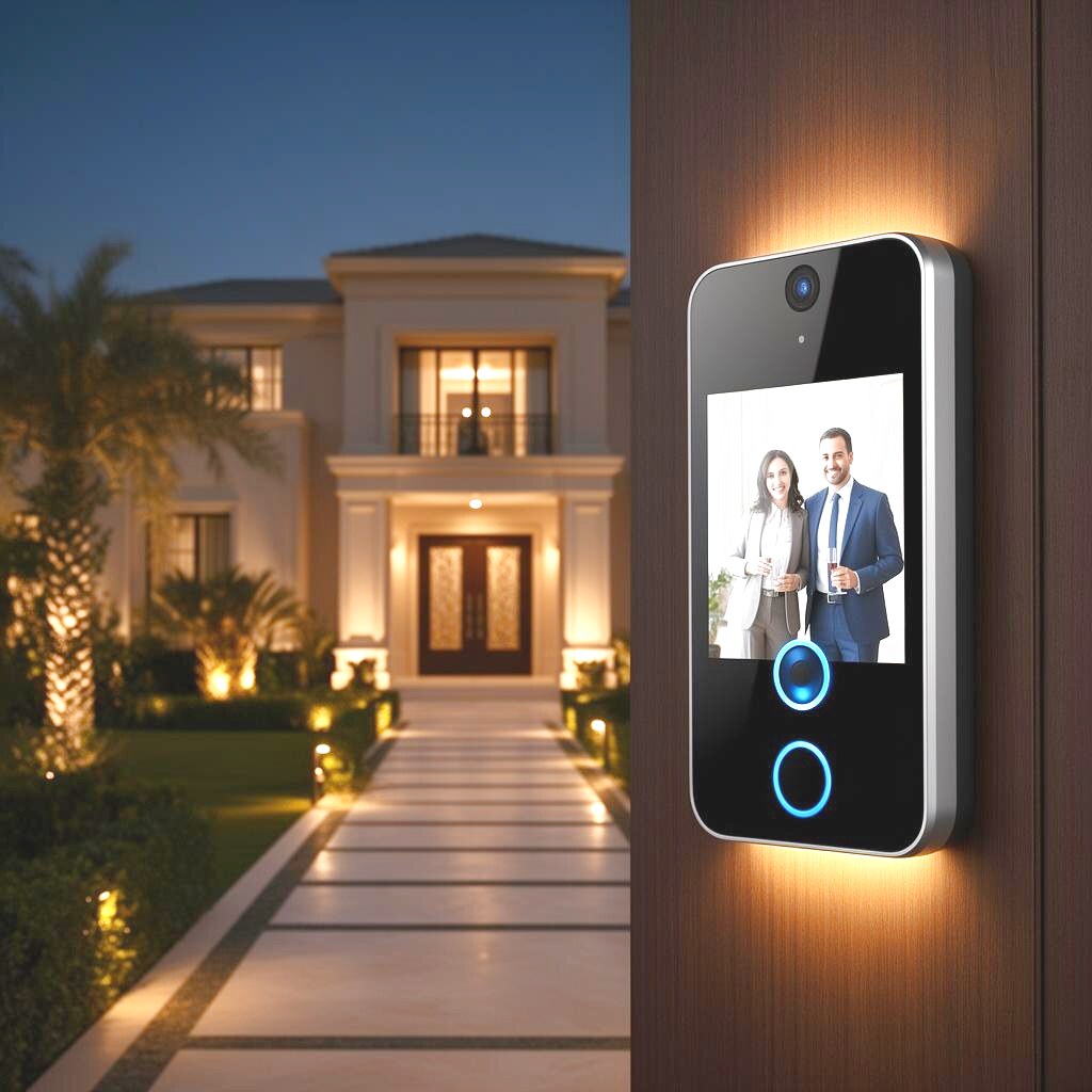 See who's at the door, calmly